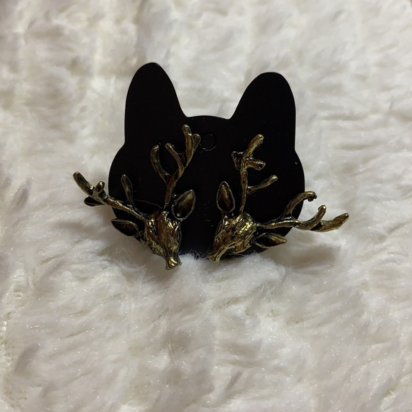 3 for 10 EARRINGS - large stag head 🦌 - Picture 1 of 3